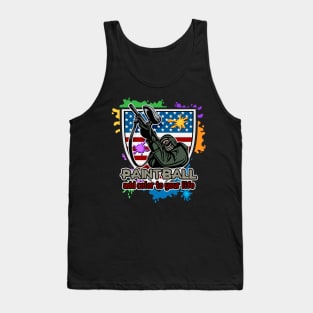 Paintball Add Color To Your Life Tank Top